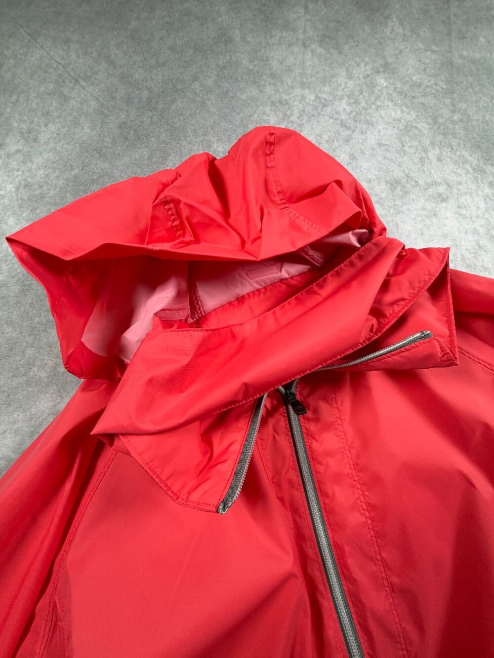 Columbia Womens Rain Jacket Nylon Red Hooded Windbreaker XL Omni-Tech - Picture 4 of 7